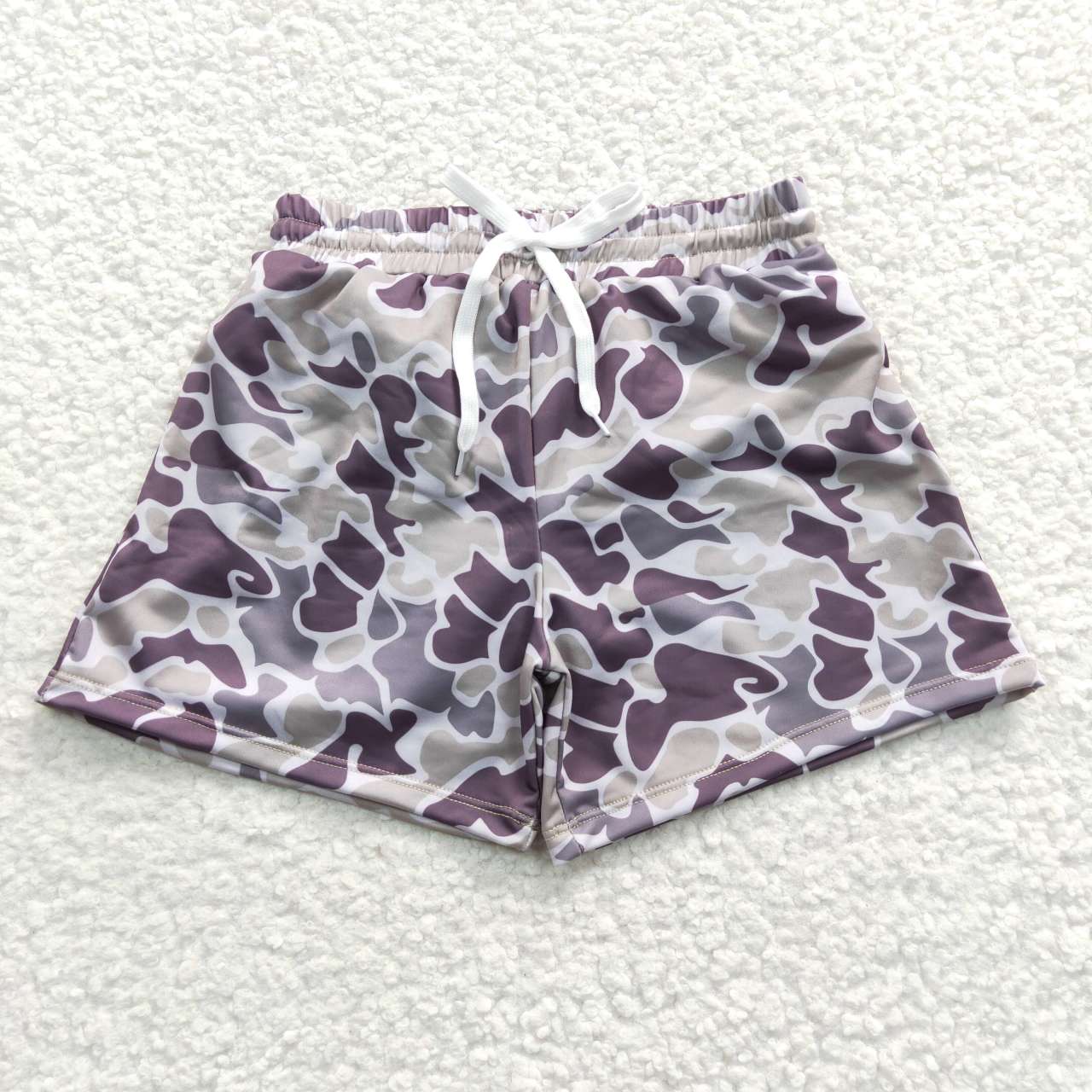 Grey camo swimming trunks