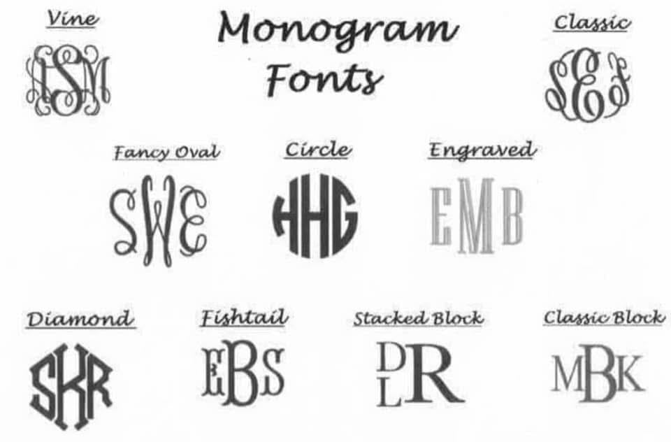 Camo monogram tees