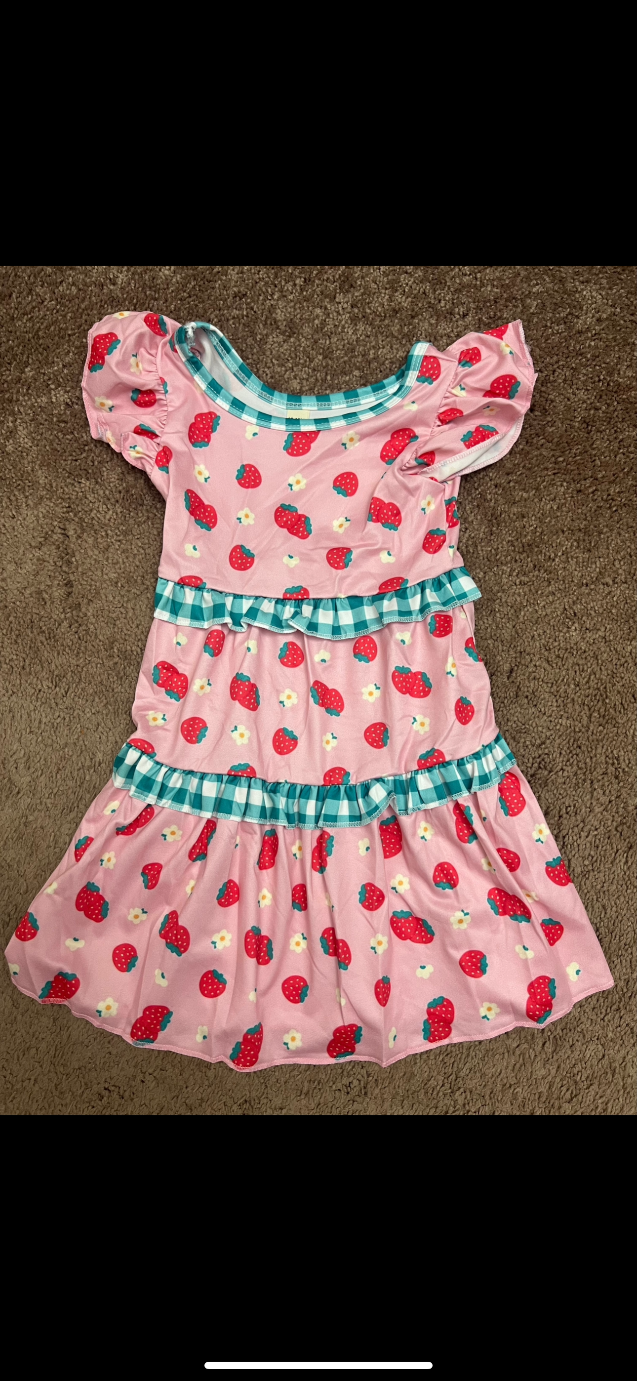 Strawberry girls dress