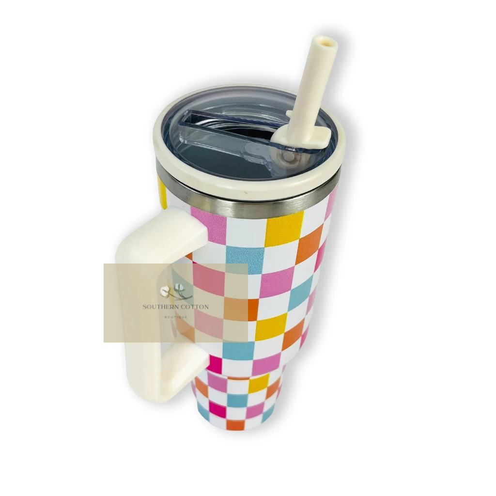 40oz Simple flip straw tumbler