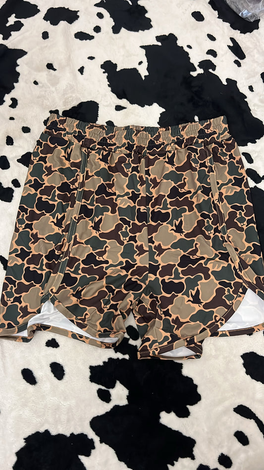 Women’s green/brown shorts