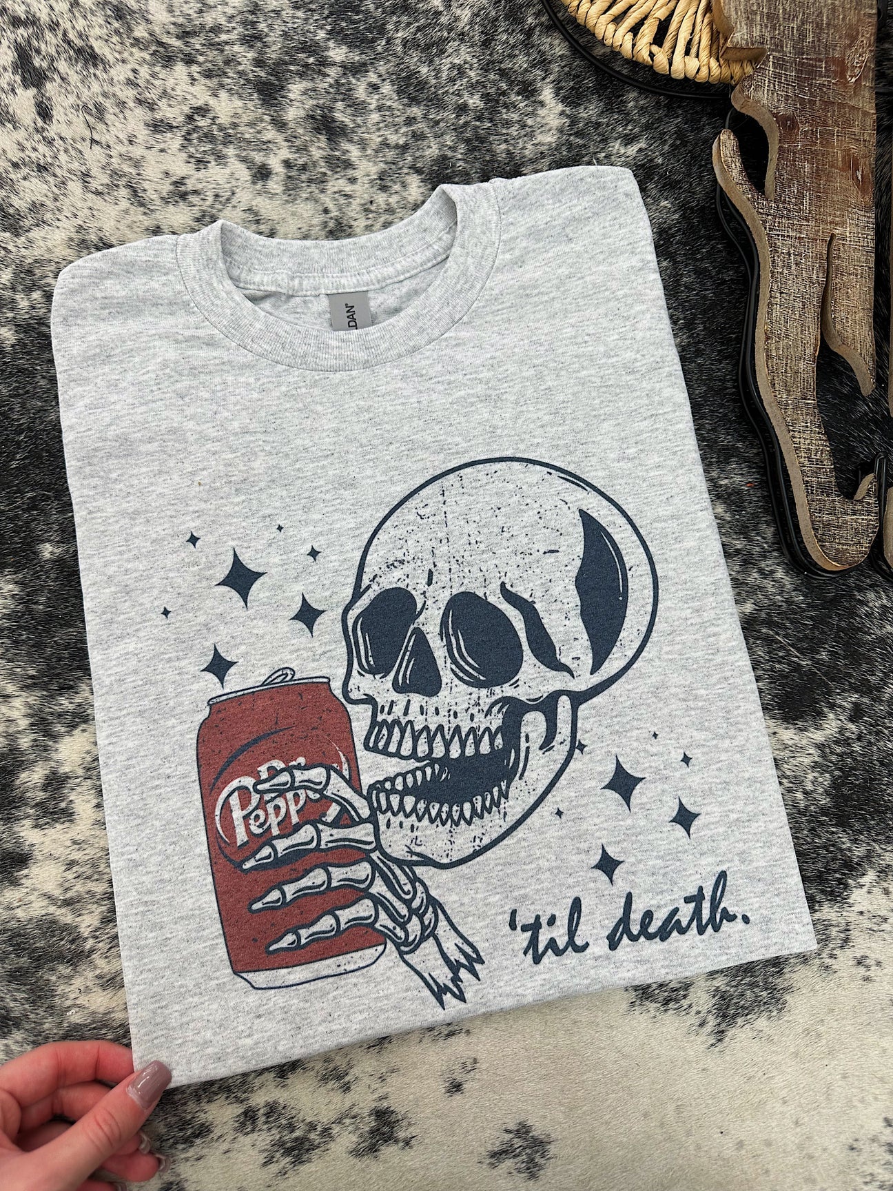 Dr. Pepper skull tee