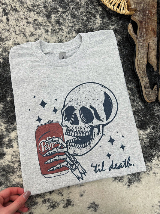 Dr. Pepper skull tee