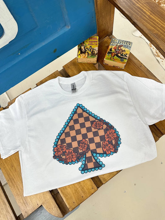 Brown spade t-shirt