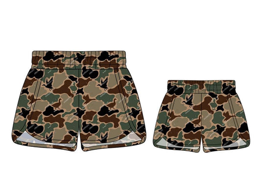 Kids green/brown shorts