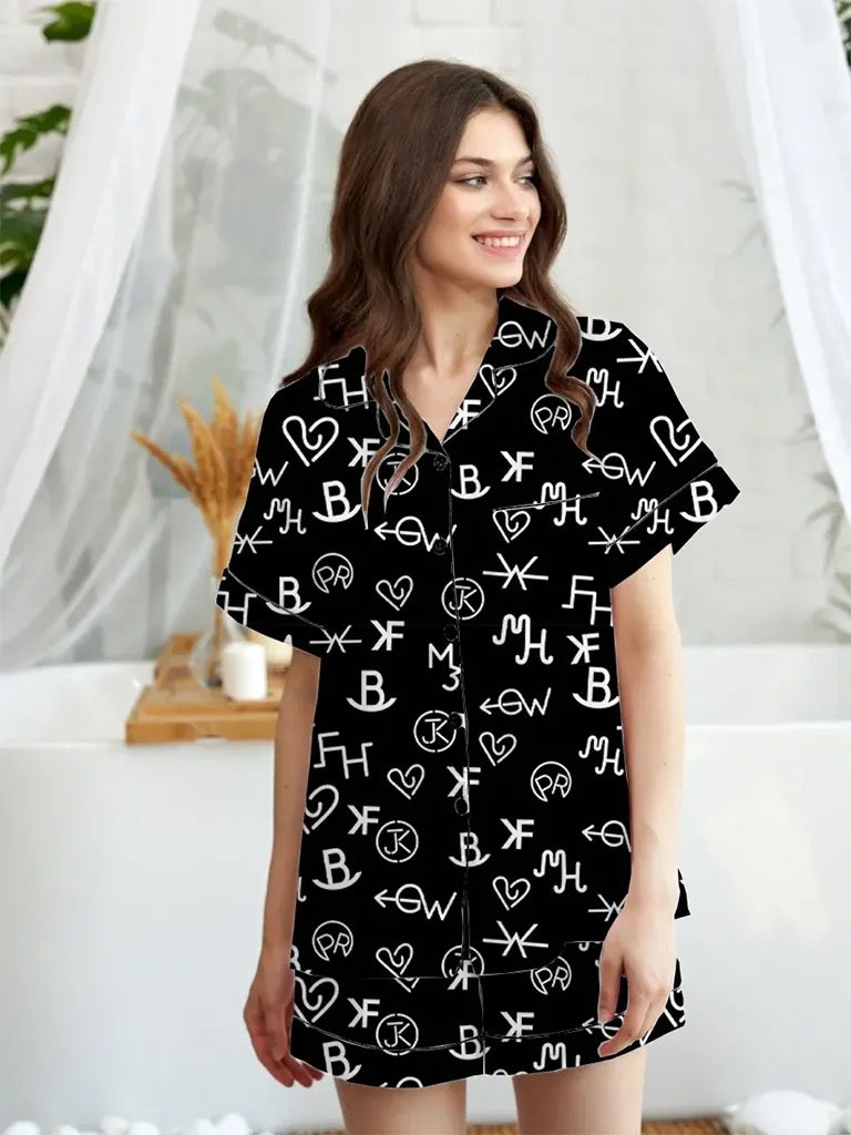 Silk pj short set