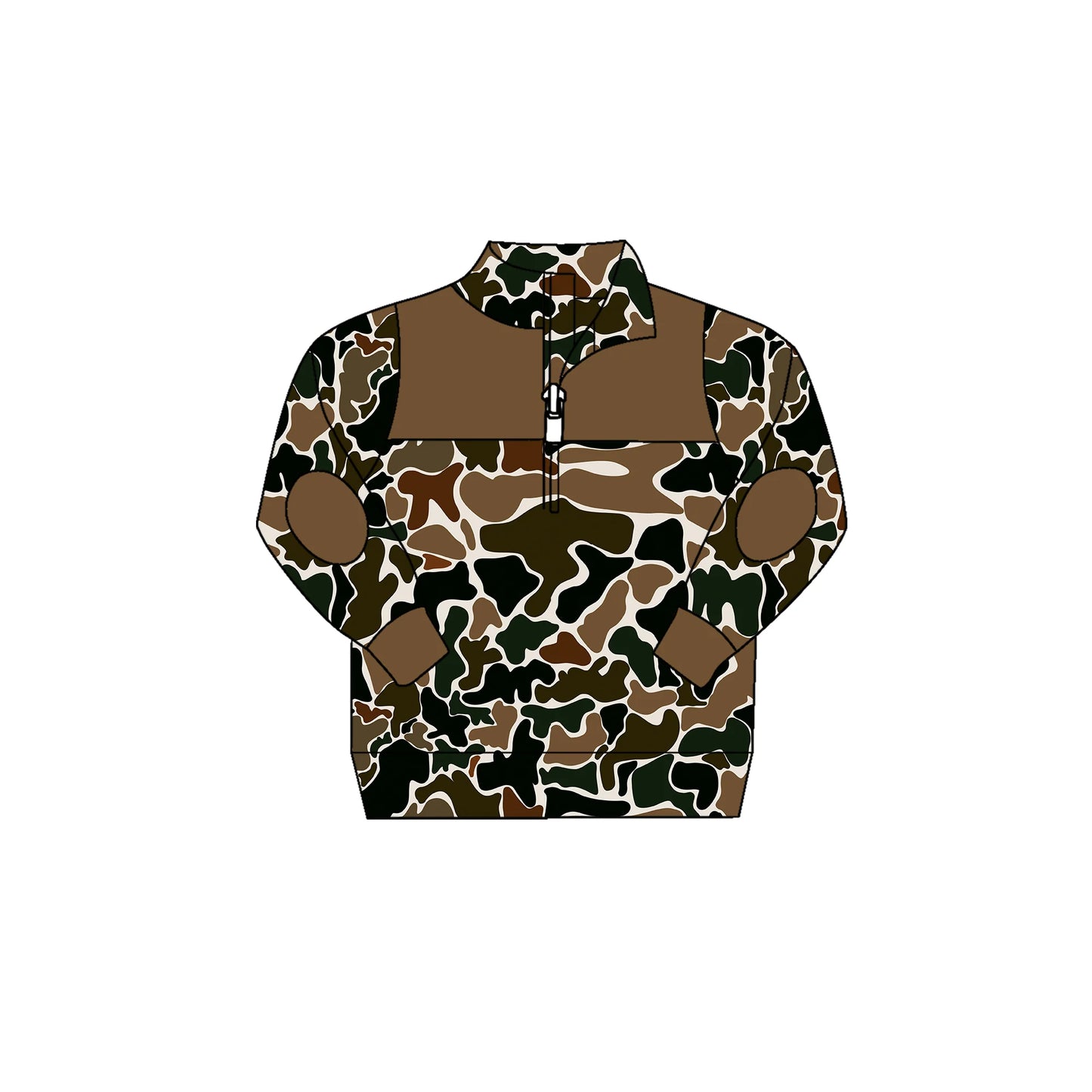 Camo quarter zips