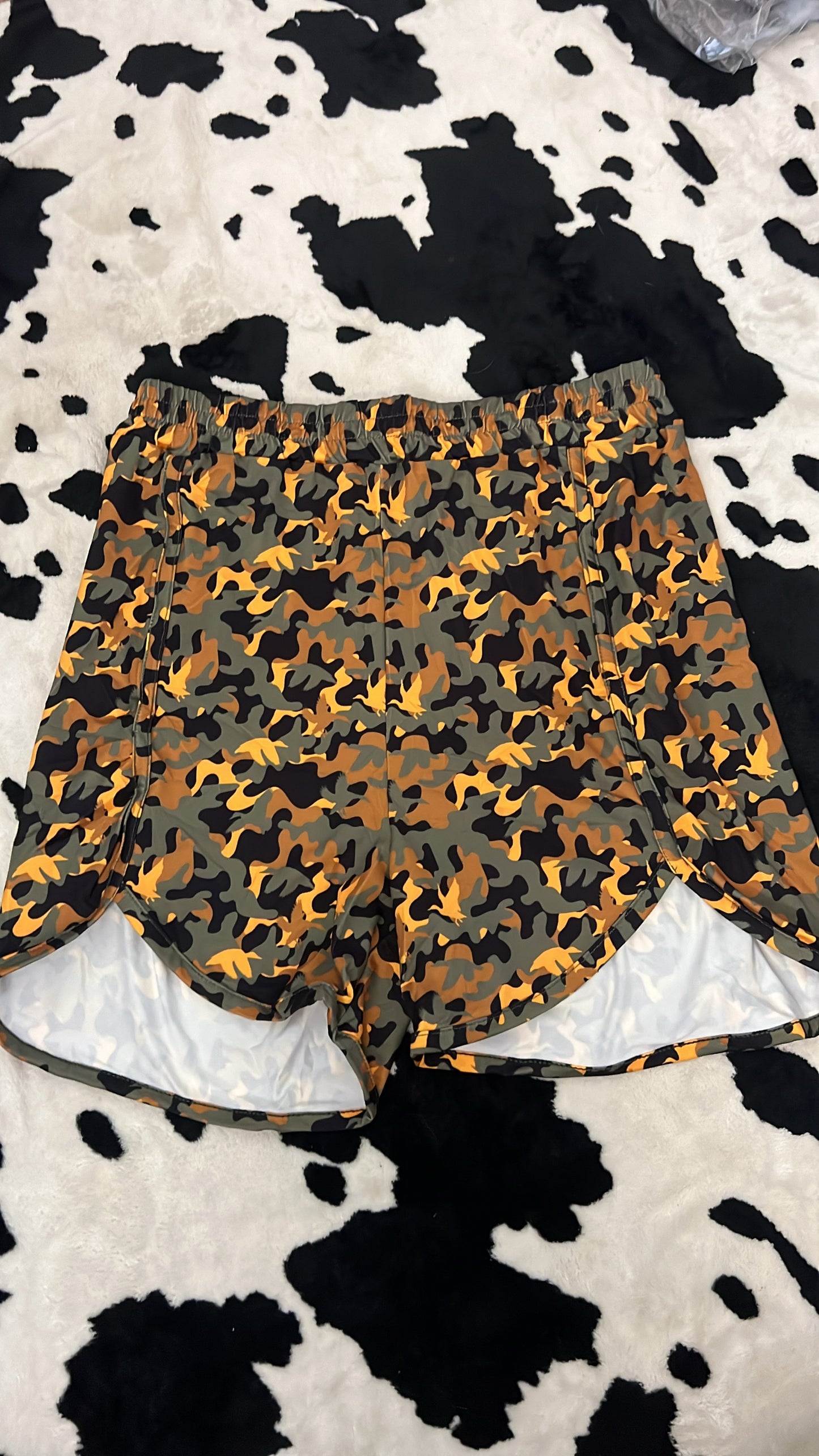 Women’s orange/brown shorts