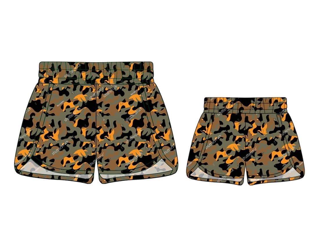 Kids orange/brown shorts