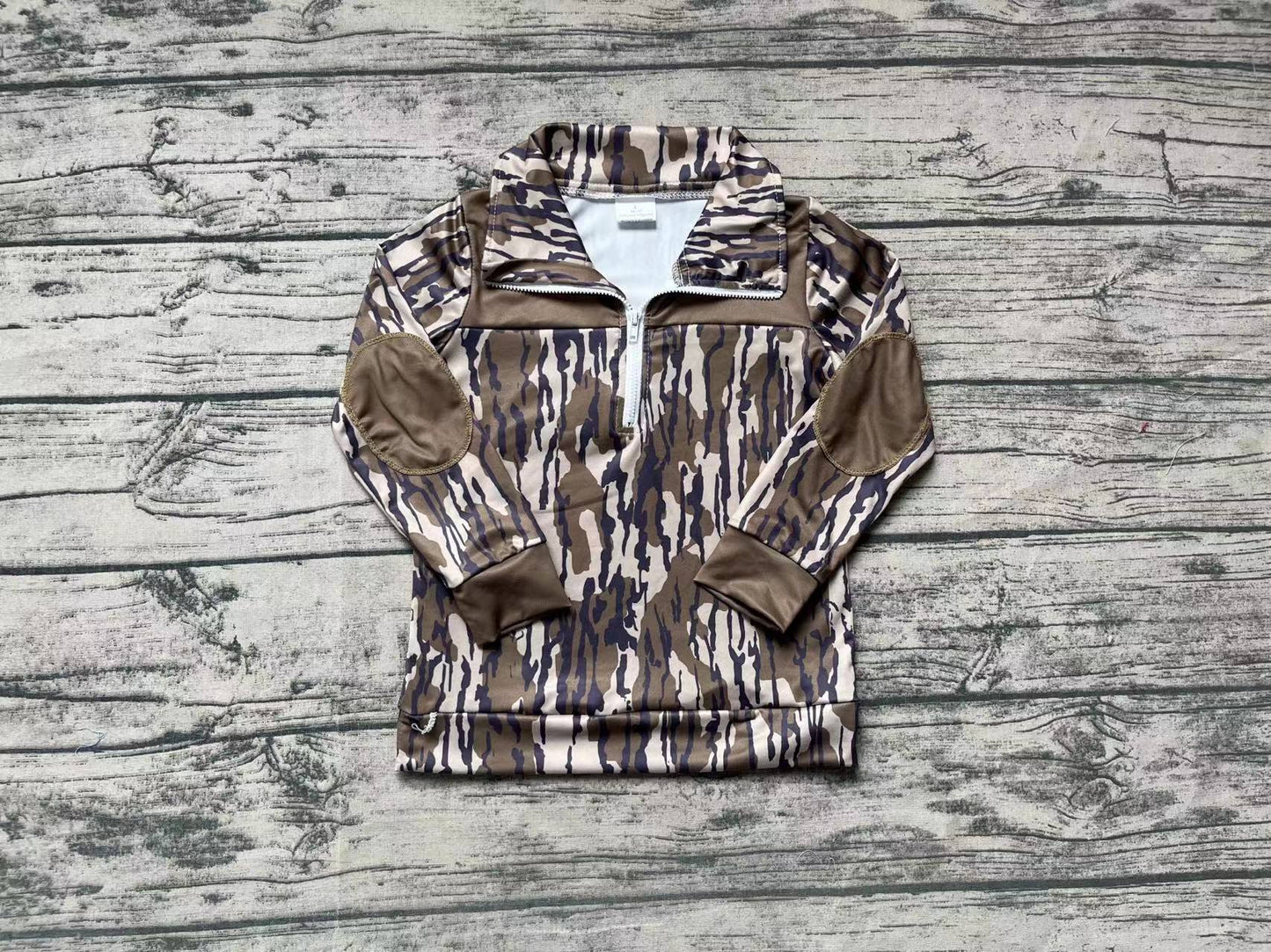 Camo quarter zips