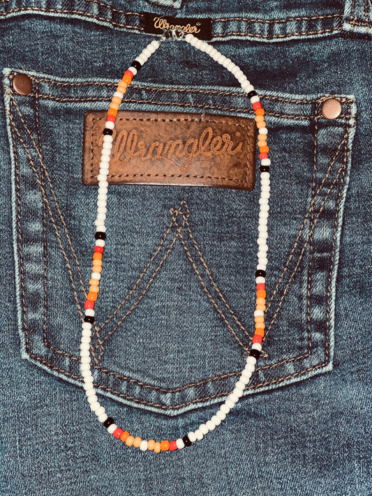 Simple western beaded choker