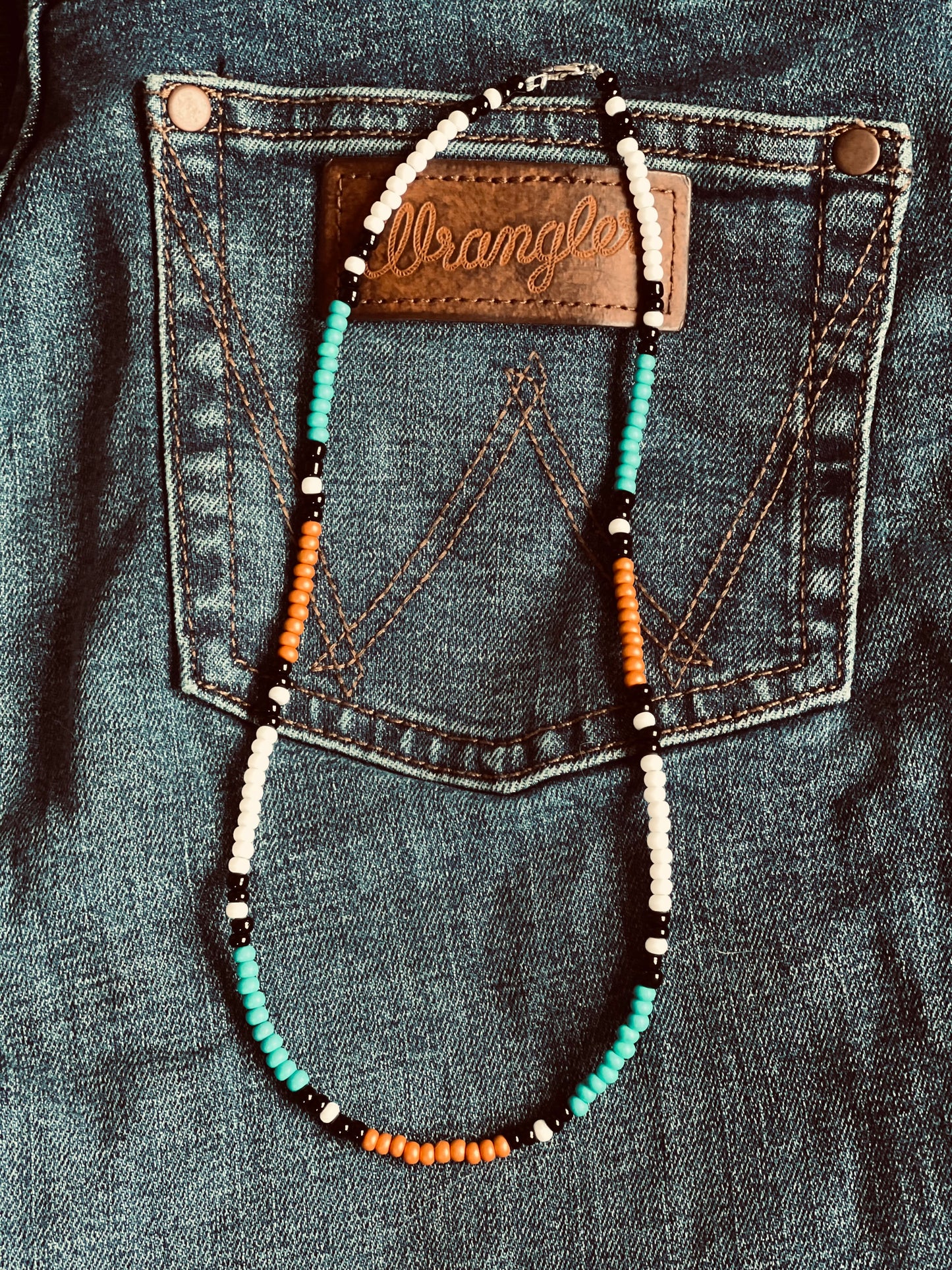 Barn Sour beaded choker