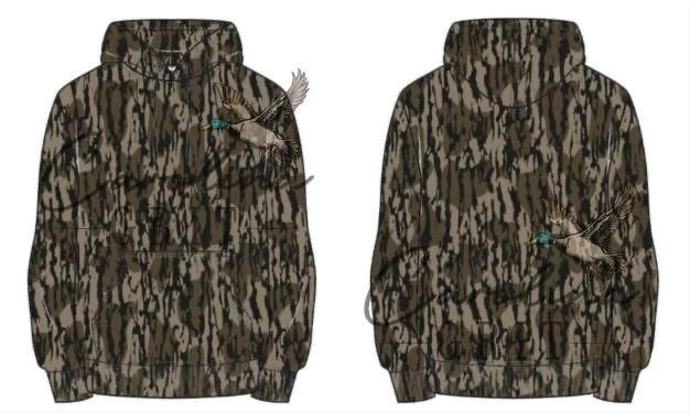 Camo fleece hoodie