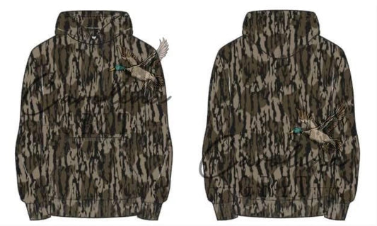 Camo fleece hoodie